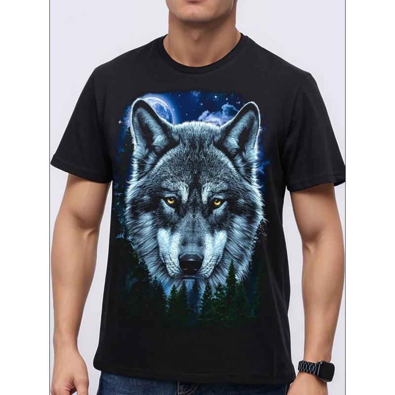 Fashion Men's T-Shirt 3D Cool Bear Print Short Sleeve T-Shirt Hip Hop Street Style Top Summer Men's Loose Outdoor Casual Clothes