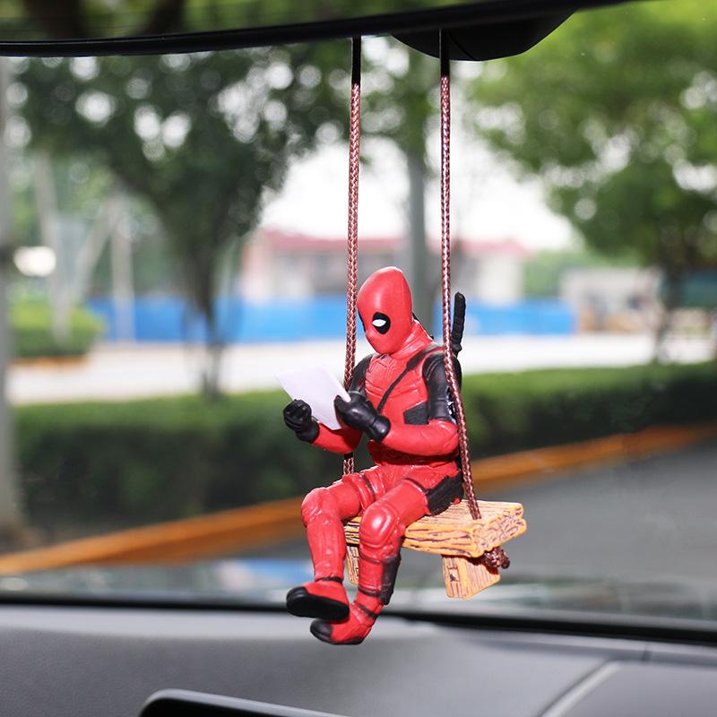 Cross-Border Car Pendant: New Deadpool Rearview Mirror Ornament