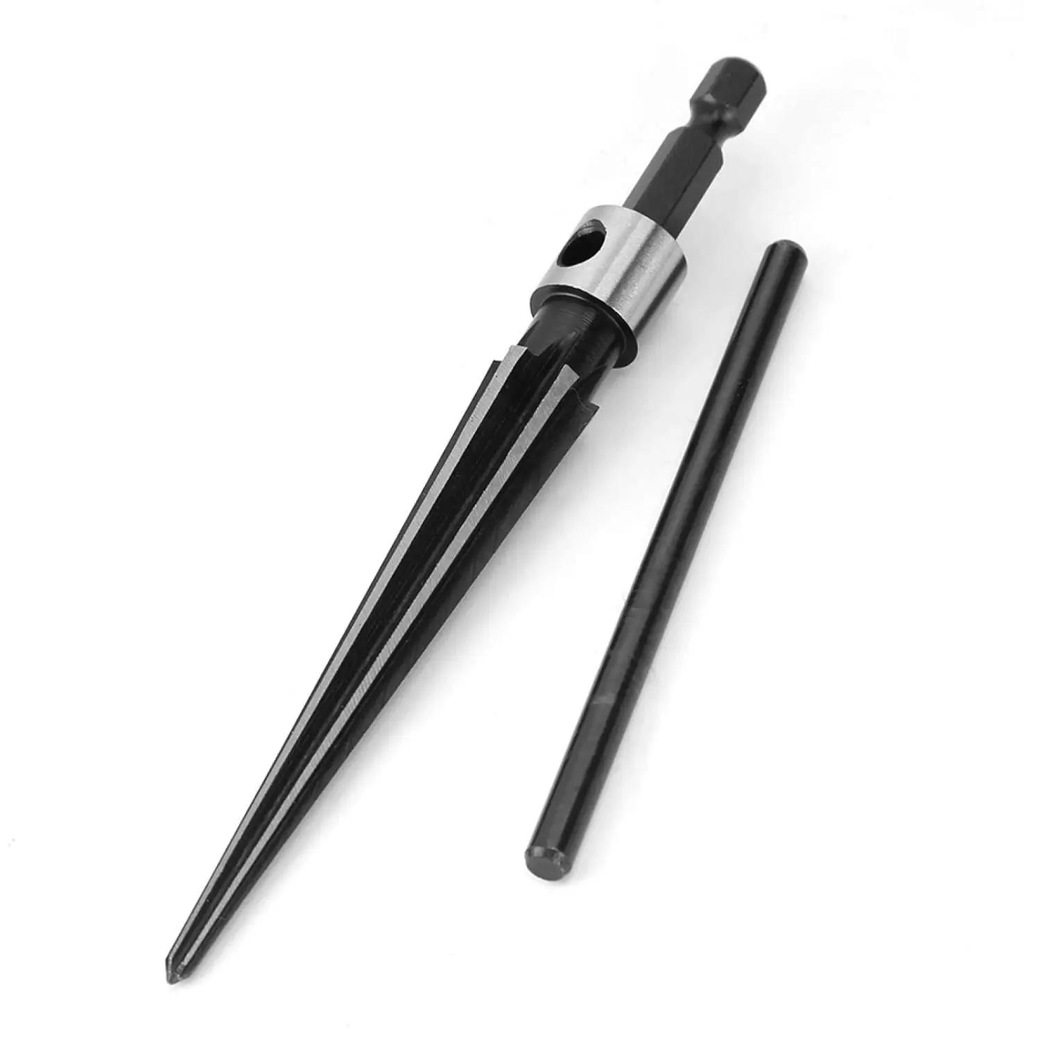 

Precision Chamfering Tool with Hexagonal Handle Conical Reamer for Woodworking and Guitar Making T-handle Conical Reamer Hex Shank 3-13mn