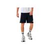 adidas Pantaloni scurți casual pentru bărbați cu imprimeu în dungi, logo, ușori, respirabili, cu talie elastică, negri S21ATMSH2T-BW