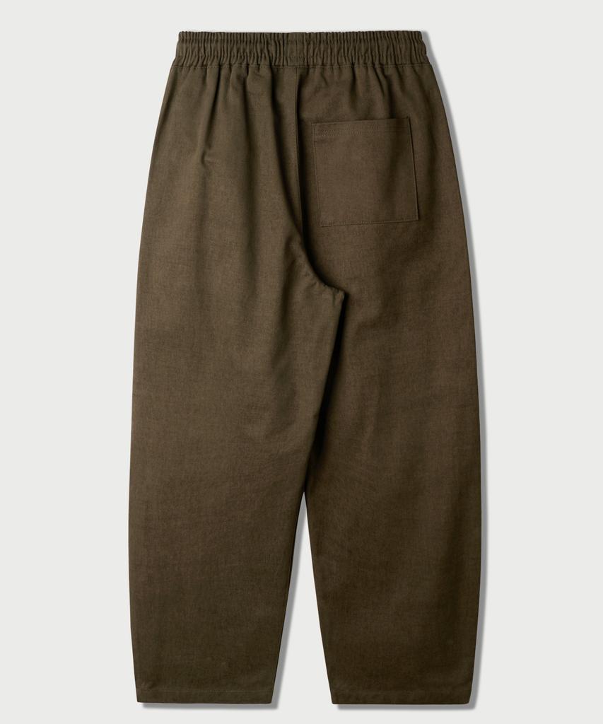 JEMUT Cotton Peach Wide Elastic Waist Pants Brown Mmlp2673