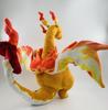 38cm Gigantamax Charizard Shiny Mega Plush Doll with Skeleton - Black and Orange