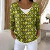 Women's Fashion Long Sleeve Christmas Snowman Snowflake Print Jacket Cardigan