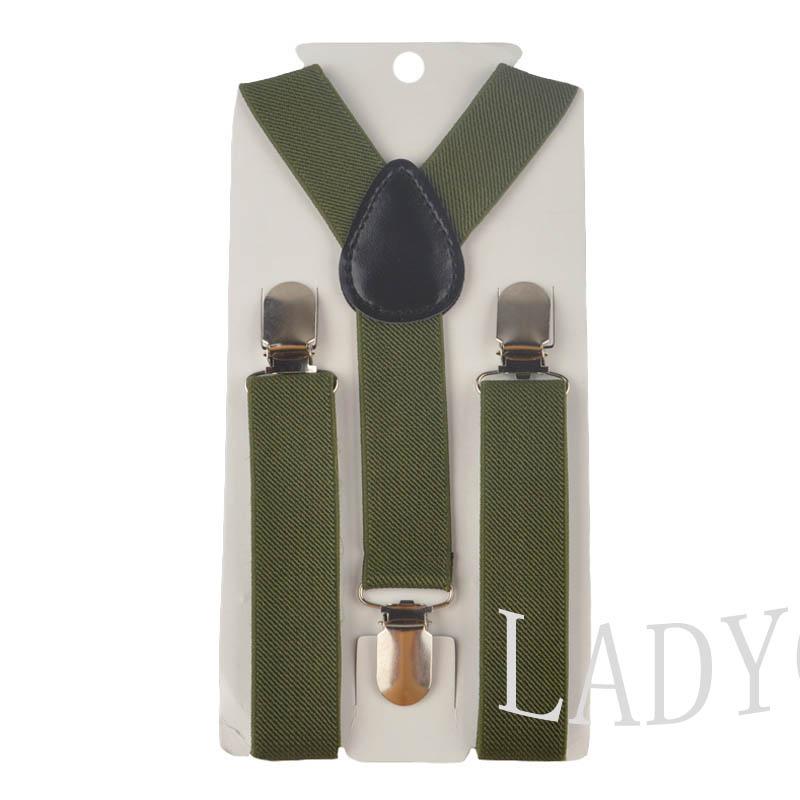 Soild Color Children Belt Baby Boys Girls Suspenders Clip-on Y-Back Braces Elastic Kids Adjustable suspenders suspenders