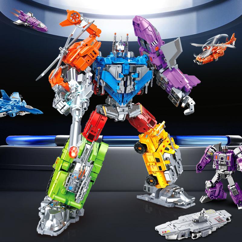 Shapeshifting Toy 7-In-1 King Kong Model Figure Sea, Land And Air Shapeshifting Team Aircraft Carrier Tank Children'S Boy
