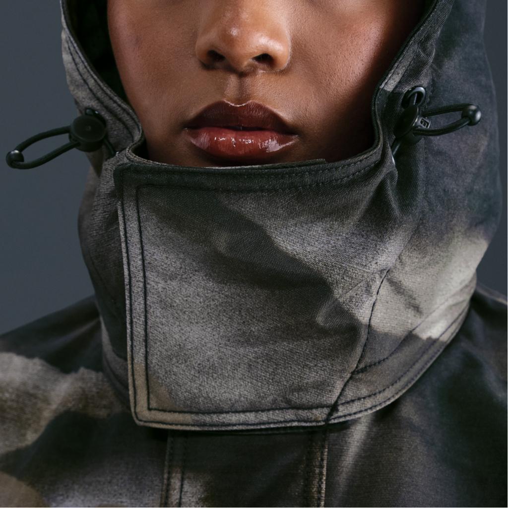 Nike X Stussy Odnímatelná kapuce Funkční minimalistická maskáčová bunda s dlouhým rukávem Unisex bunda HQ8521-900