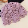 Hand-crocheted Knitted Beanie Cap Breathable Beret Cap Korean Pullover Cold Hat  Women
