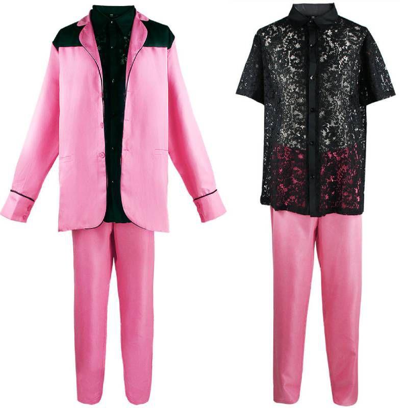 Authentic Elvis Presley Role-playing Outfit Coat With T-shirt Trousers