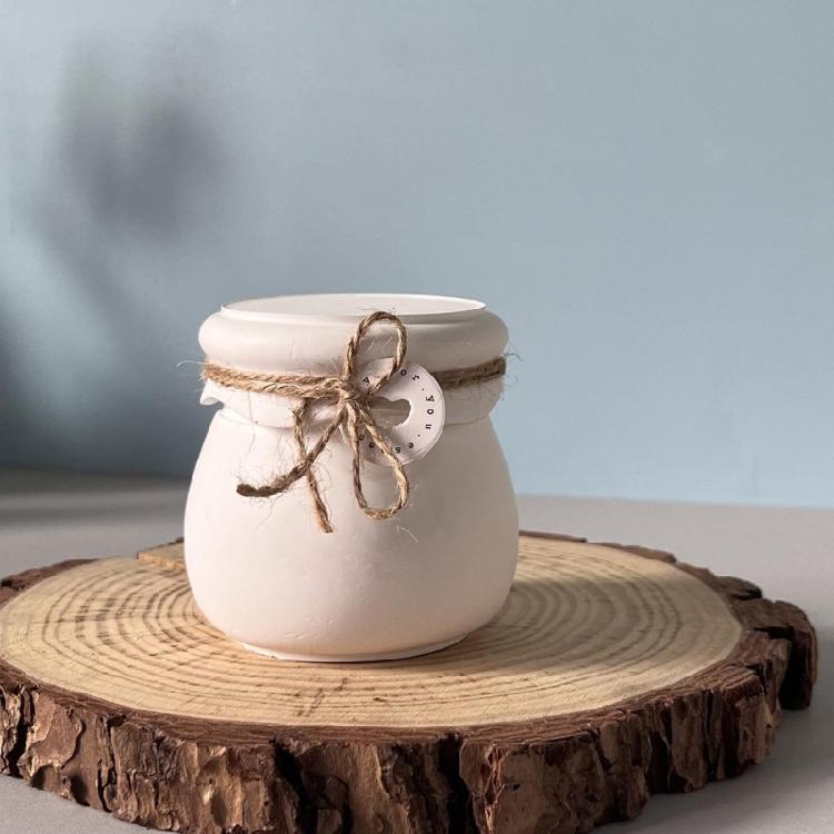 Heat Resistant Elastomer Lidded Jar Cast For Candlewax Crafts Detailed Texture Food Grade Substance Flexible Demold Recyclable Kitchen Tool