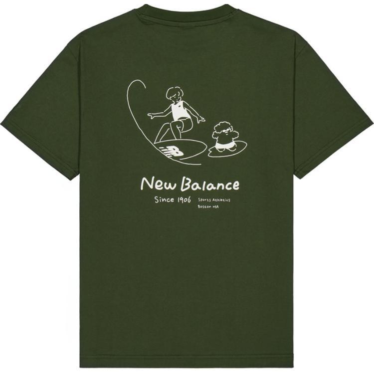 New Balance x Tombonia Graphic T-shirt Lifestyle Asia Sizing Green Unisex AMT42336-KOU S
