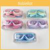 Fashionable High Definition Kid's Swim Goggles With Attached Ear Plugs Waterproof Anti-uv Anti-fog