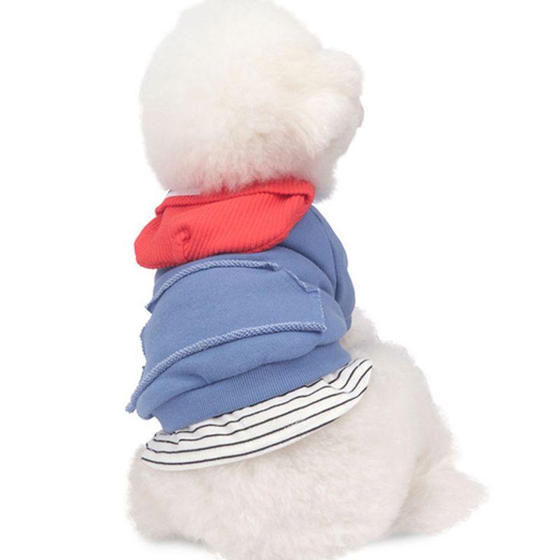 MONCHOUCHOU Wave Beanie Sweatshirt Blue