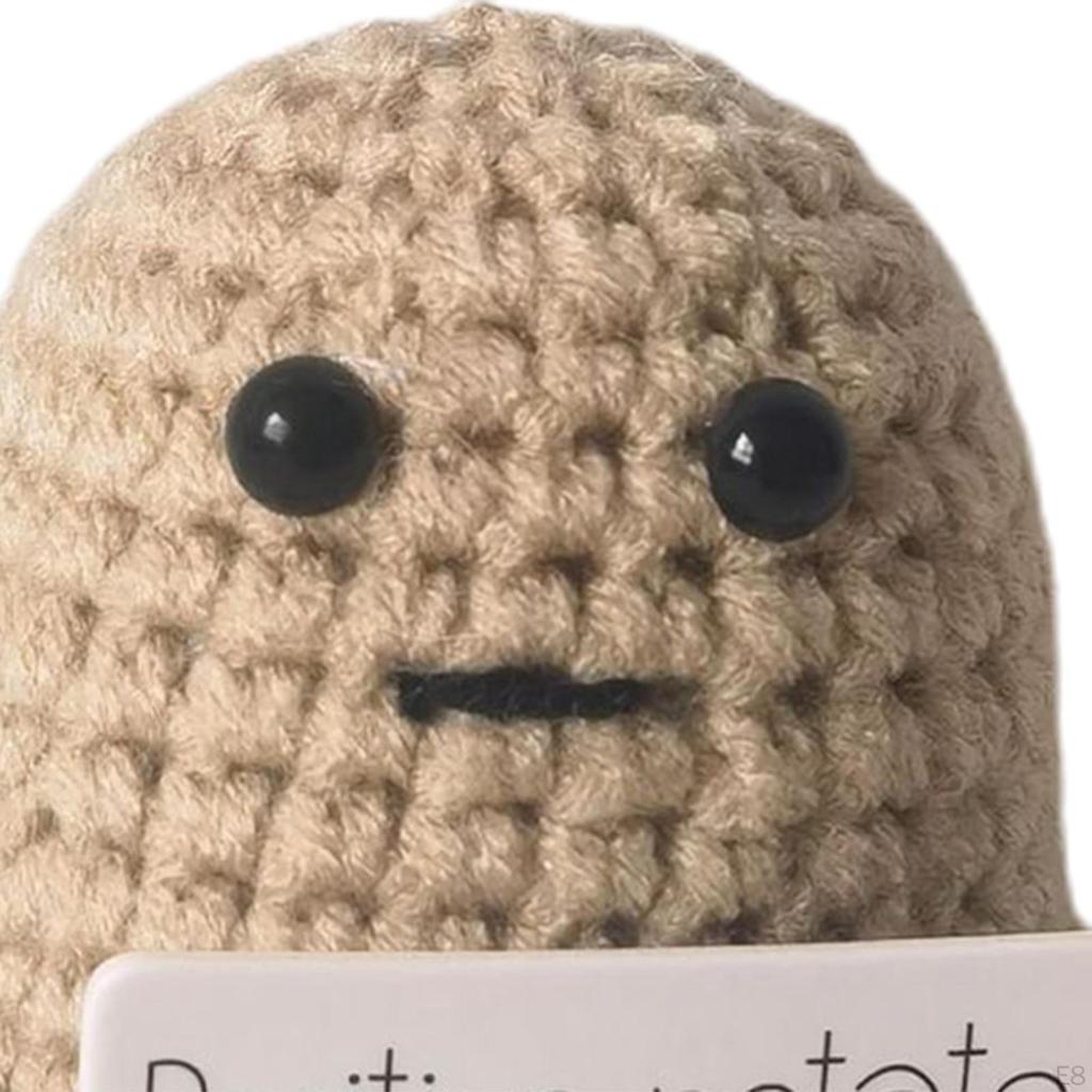 Funny Knitted Doll Novelty Potato Gift Inspired Toy for Party Bedroom Office Coffee