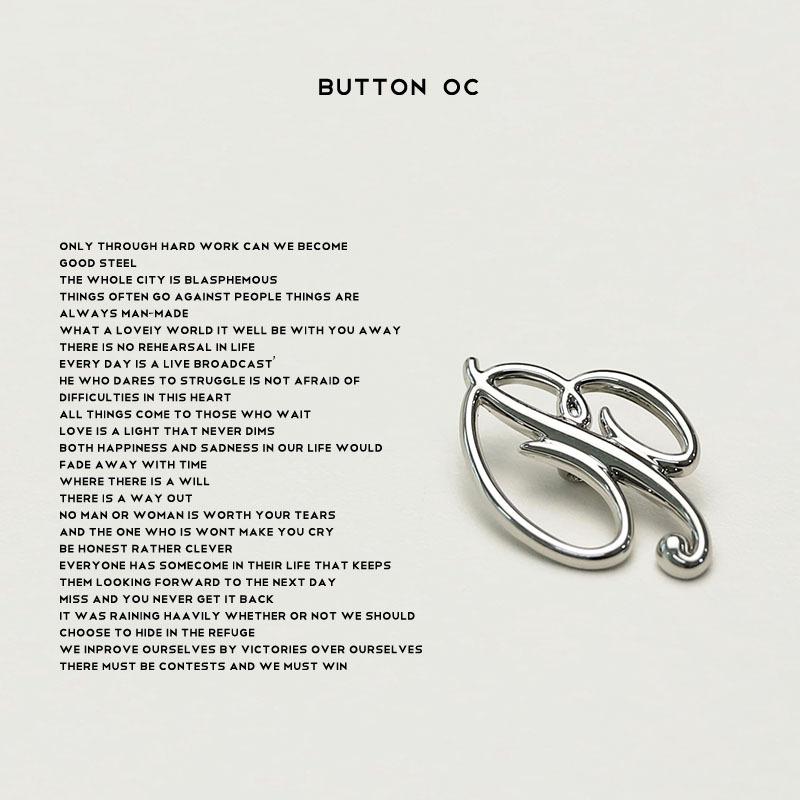 Hollow Alloy High-Footed Buttons, Blazer Decorative Buttons, Women'S Clothing, Large Clothes, Small Fragrance, Simple Wind Buttons