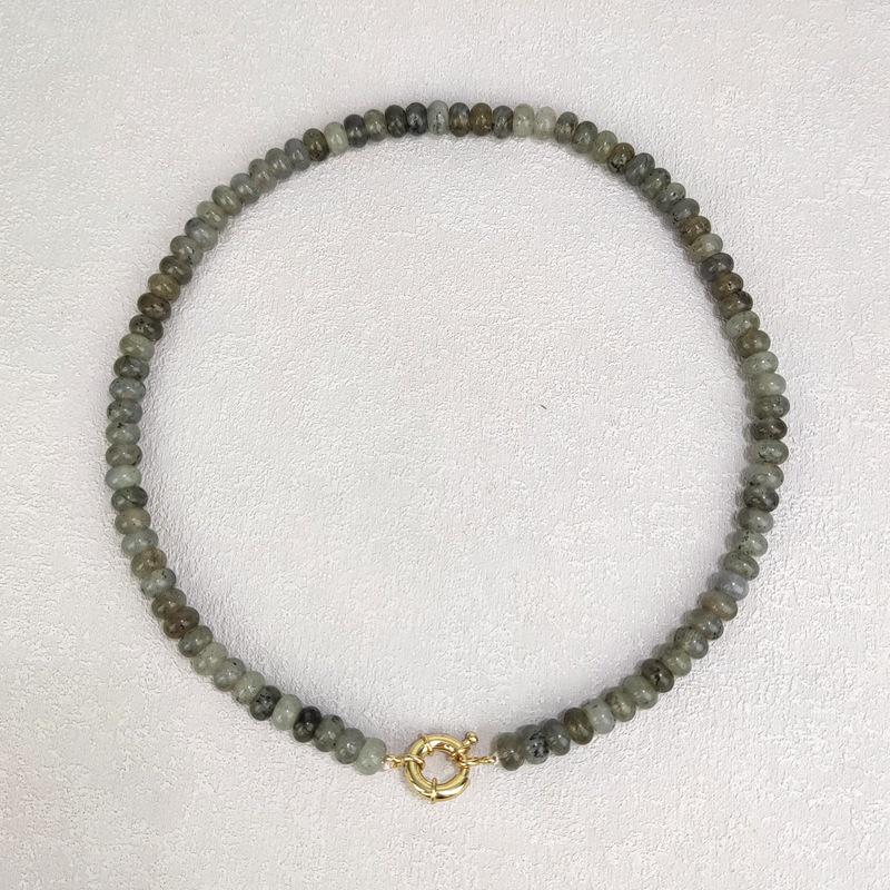 Women's Summer Crystal Rainbow Abacus Bead Necklace