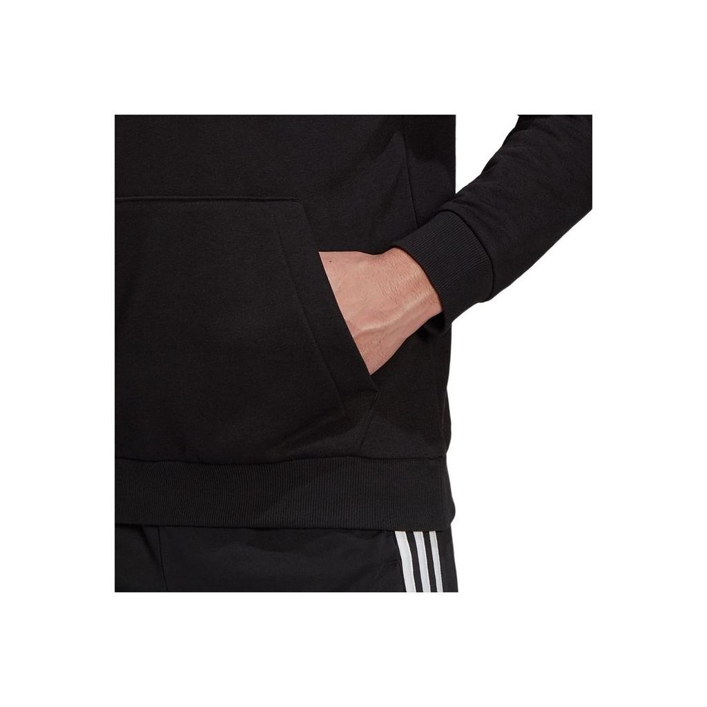 adidas Essentials Big Logo Pullover Hoodie Black/White Men Streetwear GK9540