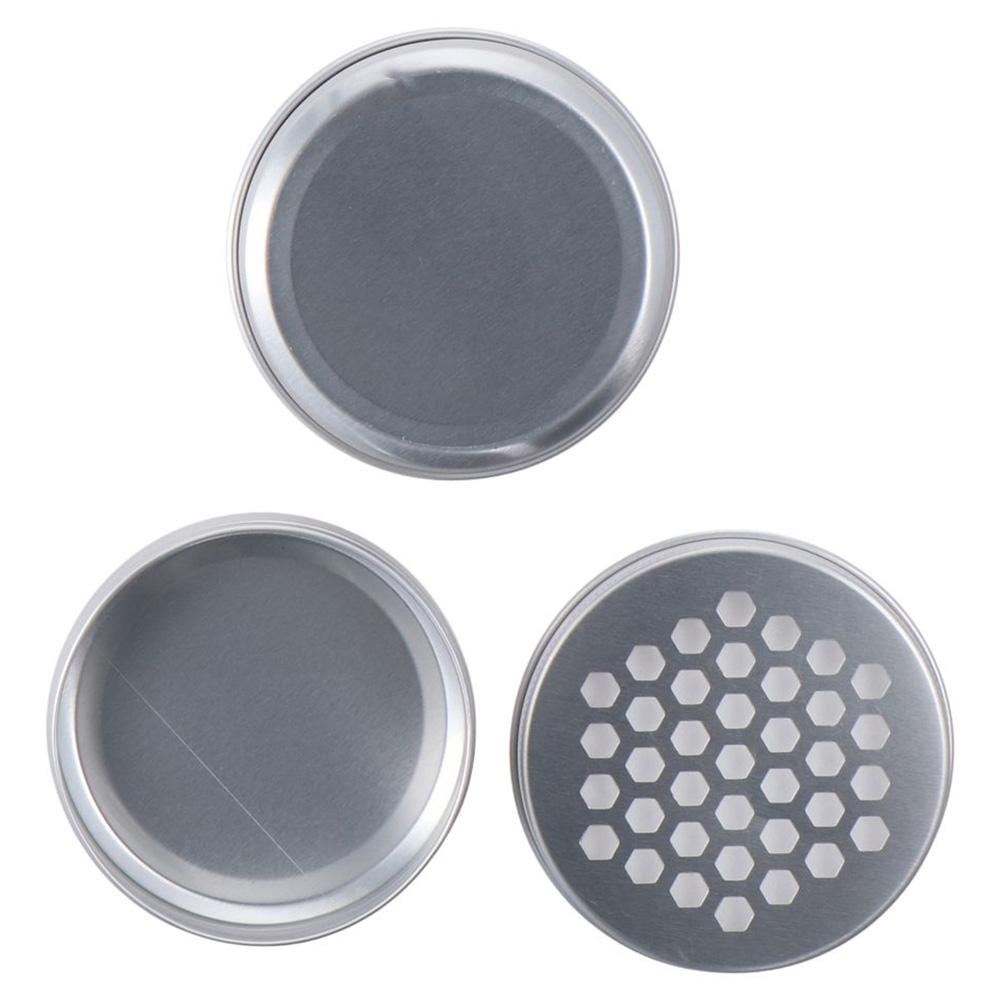 12PCS 2 Ounce/60ml Aluminum Tins Silver Refillable Screw Lid Screw Lid  for Air Freshener Candles