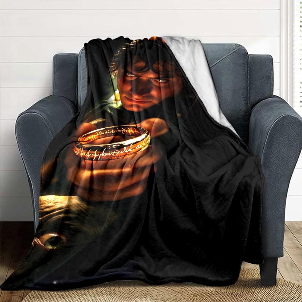 Lord Rings Blanket Warmthful Decor Suitable for Office Livingroom Couch for All Seasons Warmthful Decor Suitable for Gifting Relatives and Friends