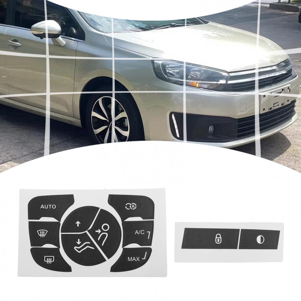 Customizable Fitment Button Repair Stickers for C4 2014 2018 AC Control