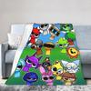 Sprunkis Characters Game Fuzzy Blanket  Funny Throw Blankets for Home 125*100cm Rug Piece