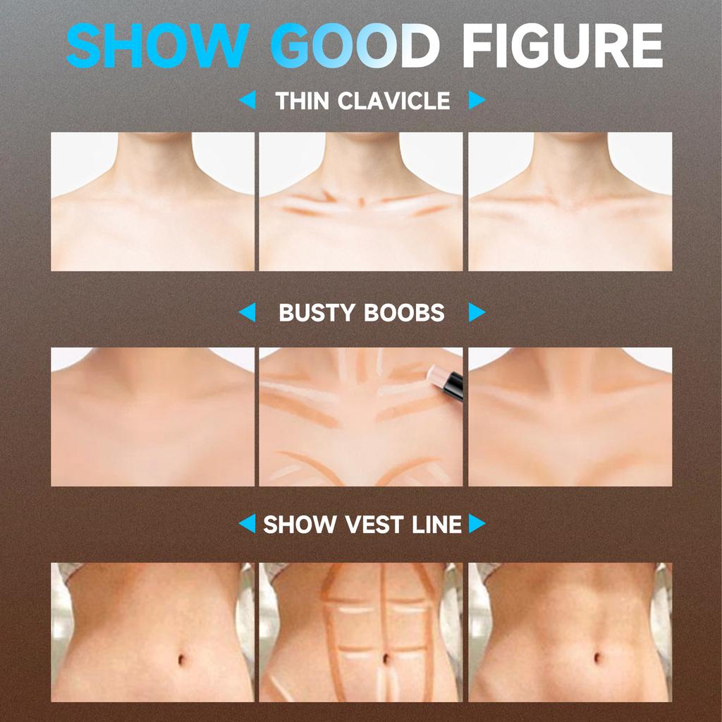 Double-head Highlight Shadow Stick Face Bronzer Contouring Pen Foundation Cream Concealer Makeup Base Beauty Women's Cosmetics