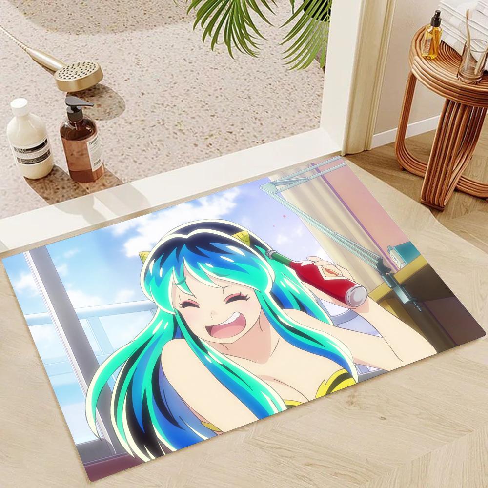 1pc U-Urusei Y-Yatsura Bathroom Absorbent Mats Anti-Slip Mats Home Decor Supplies Carpets Home Kitchen Floor Mats