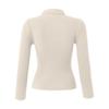 Women's  And Winter Long-sleeved V-neck Knitted Sweater Slim Solid Color Pullover Knitted Top