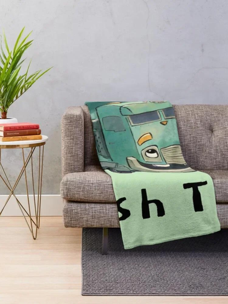 Trash Truck cartoon Netflix Throw Blanket Plush Fashion Sofas Camping Blankets 100cmx150cm