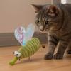 Pet Green Fluffy Pet Cat Simulated Mosquito Soft Cat Bite Resistant Interactive Cat Kitten Exercise