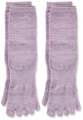 Gunze WASHIITO Washi Soft Elastic Separate Set of Same Color Socks, Yarn, Cuff, Knit, Five-Toe, 2,