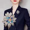 Exquisite Luxury   Flower Brooches For Women Clothing Coat Party Accessries Gifts