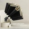 12 Ribs Manual Folding Umbrella Extra Large Windproof Dual Use Sun Rain Umbrella for Outdoor