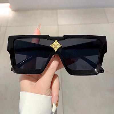 New Big Frame Square Sunglasses Women For Men Male Luxury Brand Designer Star Sun Glasses Vintage Driving Steampunk Shades Uv400