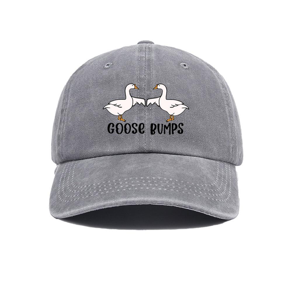 New hot-selling printed washed retro printed baseball cap dad hat dad hat duck tongue