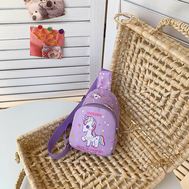Dinosaur Print Cute Pattern Coin Purse Crossbody Bag Boys And Girls Chest Bag