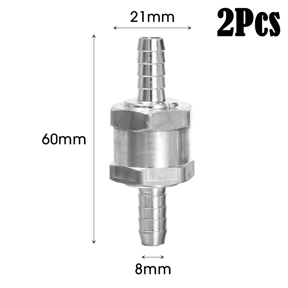 Car One Way Fuel Non Return Check Valve 6/8/10/12mm for Peugeot Renault Universal Petrol Diesel Aluminium Alloy Tool Accessories