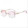 Stylish Rimless Diamond Anti Blue Light Reading Glasses Outdoor Traveling High Quality Comfortable Women's Presbyopia Eyewear