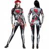 Costume Disguise Skeleton Corpse Coco Roses La Catrina Halloween 158 164