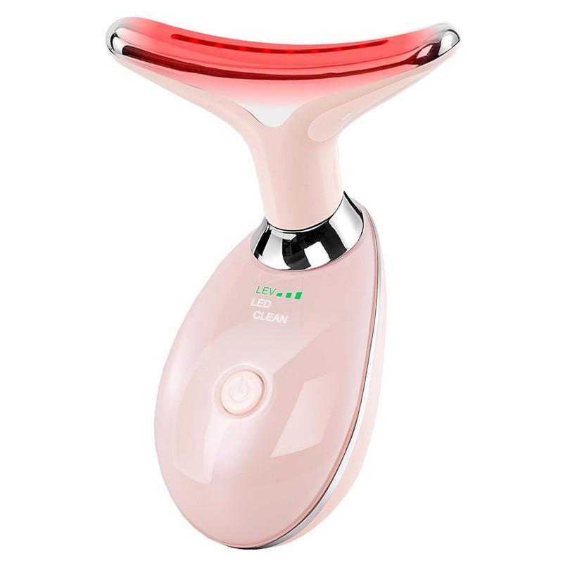 

7-Color Vibration Beauty Device: Neck Massager & Anti-Wrinkle V-Face Dolphin Massager