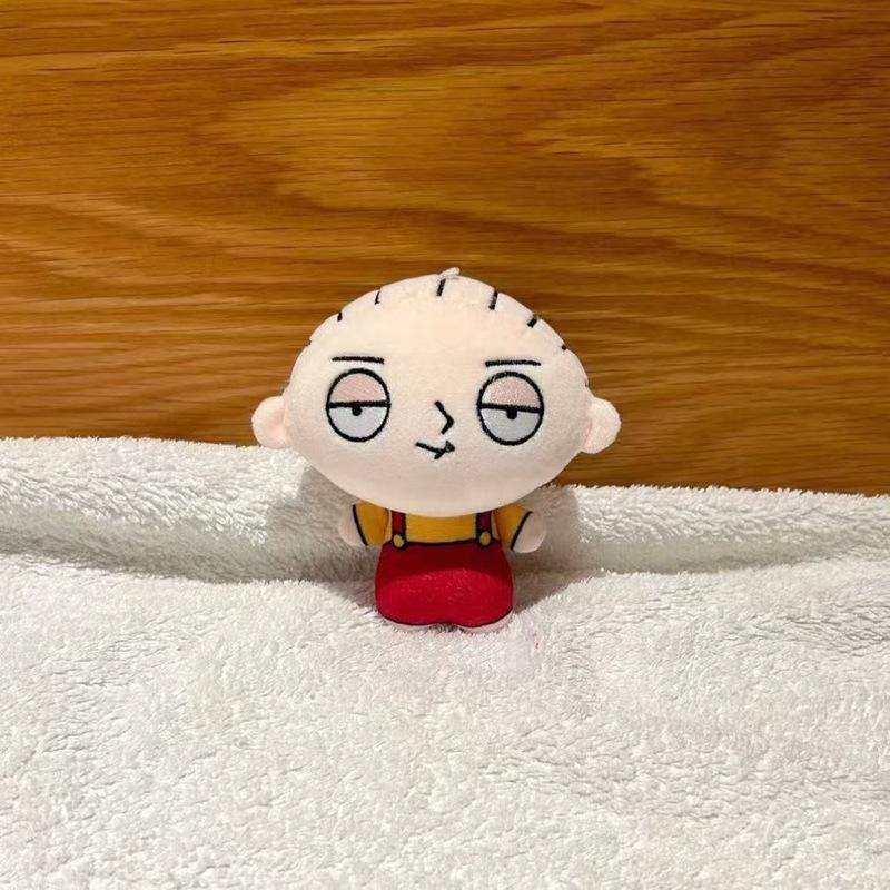10Cm Cute Family Guy Stewie·Griffin Printed Cotton Doll Plush Toy - Keychain & Bag Charm Trendy Toys Holiday Gifts Collectible
