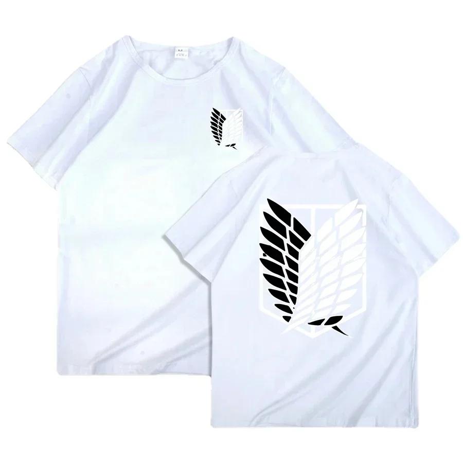 Japanese Anime T-shirt Attack On Titan T Shirt Unisex Kawaii Cartoon Titans Attack Graphic Tees Female Harajuku Summer Tops