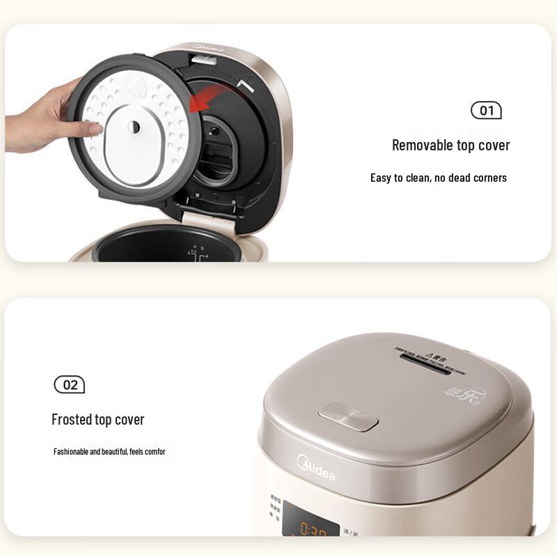 Midea 2L Mini Rice Cooker with Timer