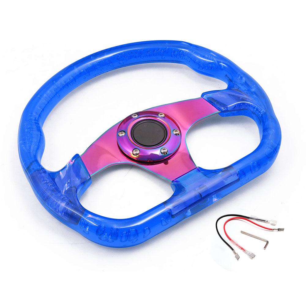 Buy 12.5inch 320MM Acrylic Steering Wheel & Horn Button 6 Holes