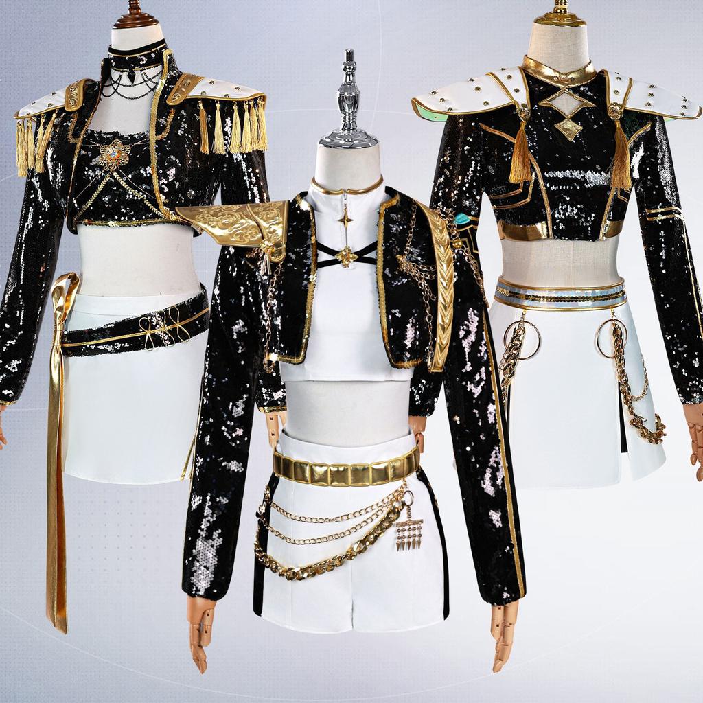 Spill KPop Demon Hunters Zoey Cosplay Kostyme Uniform Halloween Karneval Fest Jul Rollelek Klær Klær