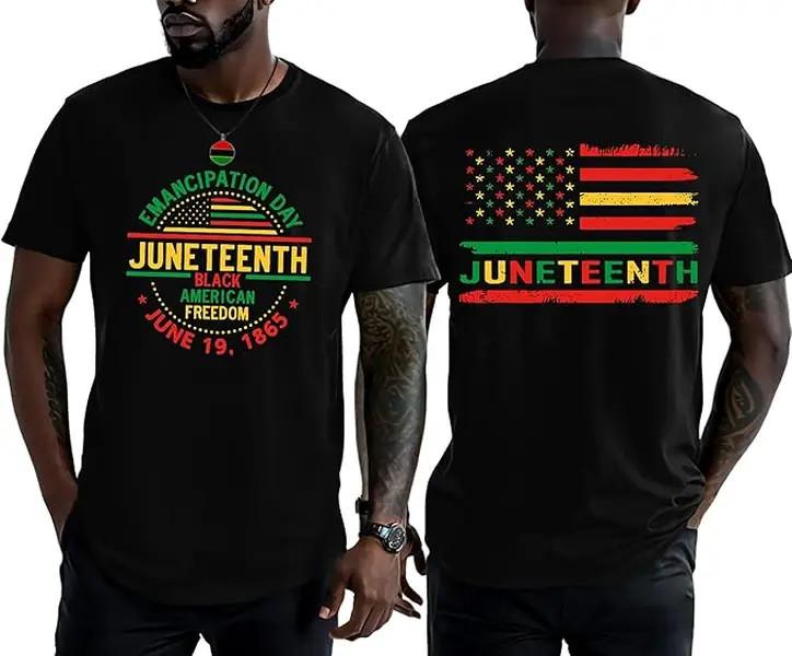 Juneteenth Shirt for Men 1865 Celebrate African American Freedom Tshirts S