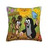 Federa Cuscino Cartone Animato La Talpa Animale Merch Copricuscino Stampato Copricuscini Decorazioni per Auto con Zip Varie Misure