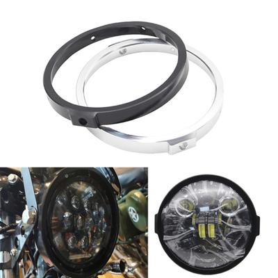 Motocykel 5,57 palcový svetlomet CNC z hliníkovej zliatiny ozdobný držiak v krabici;