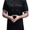 Chef Short Sleeve Breathable Mesh High Temperature Resistant Button Design Easy Washing Cotton Men