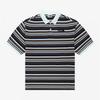 White Label Stripe Short Sleeve Polo Nt7pr03j Navy