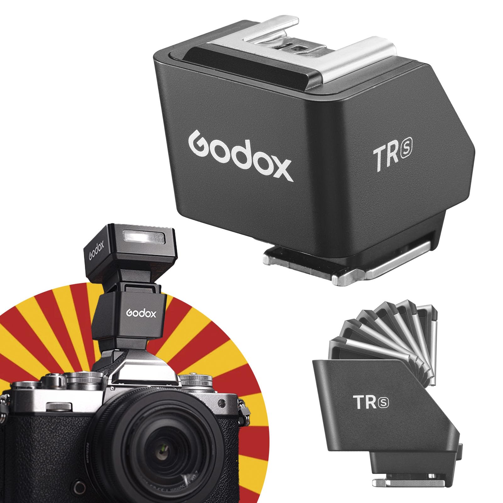 

Godox TTL Hot Shoe Riser Compatible with iT30Pro iT20 and iM30 Mini Tilt 30mm Height Adjustment for TTL and for Sony Cameras TR-S S, S, iM22, iM20,